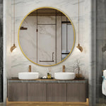 Harriet Modern Round Wall Mirror 100cm / 120cm