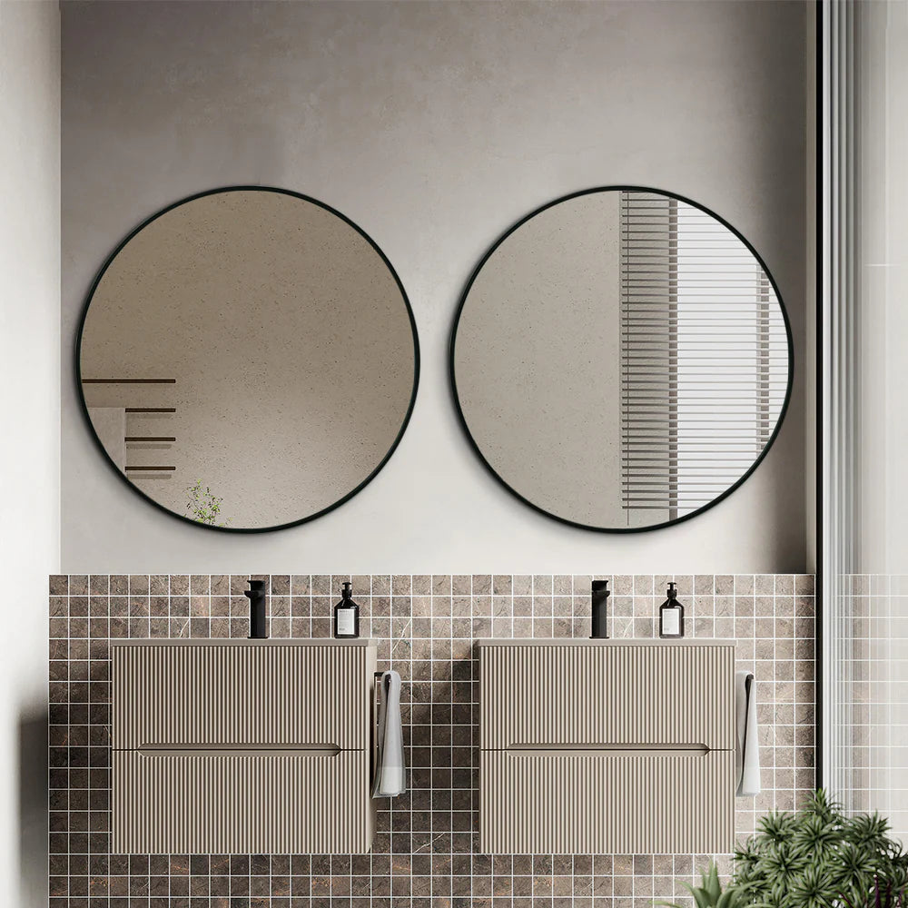 Harriet Modern Round Wall Mirror 100cm / 120cm