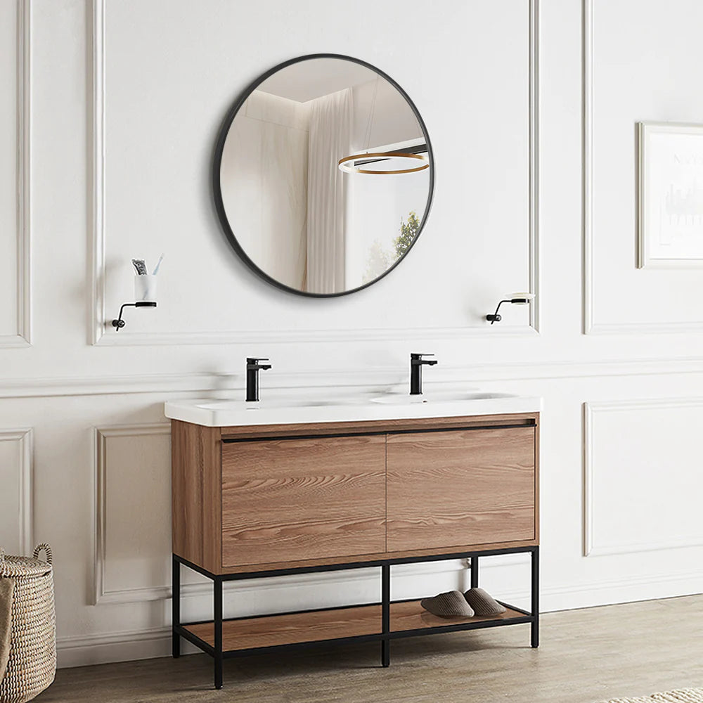 Harriet Modern Round Wall Mirror 100cm / 120cm