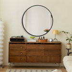 Harriet Modern Round Wall Mirror 100cm / 120cm