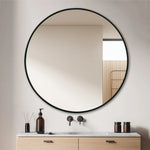Harriet Modern Round Wall Mirror 100cm / 120cm