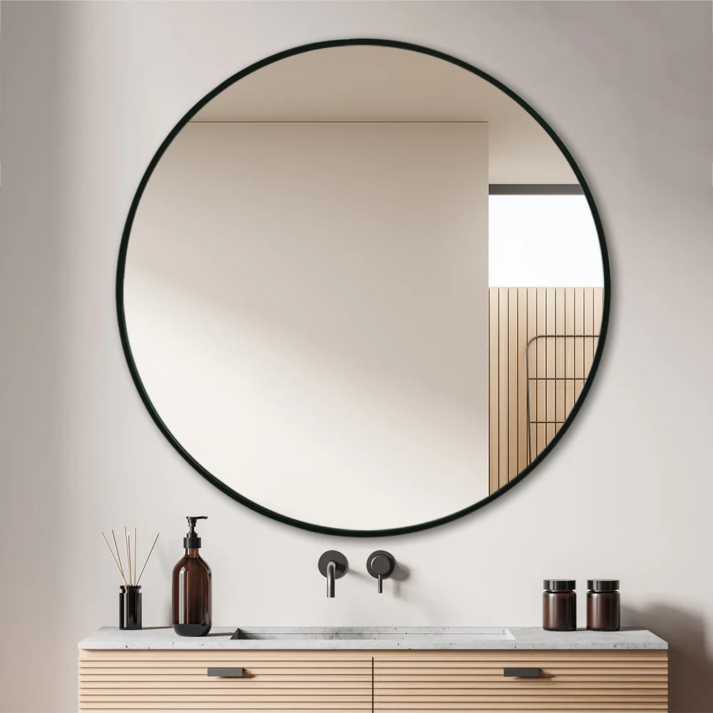 Harriet Modern Round Wall Mirror 100cm / 120cm
