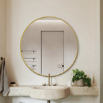 Harriet Modern Round Wall Mirror 100cm / 120cm