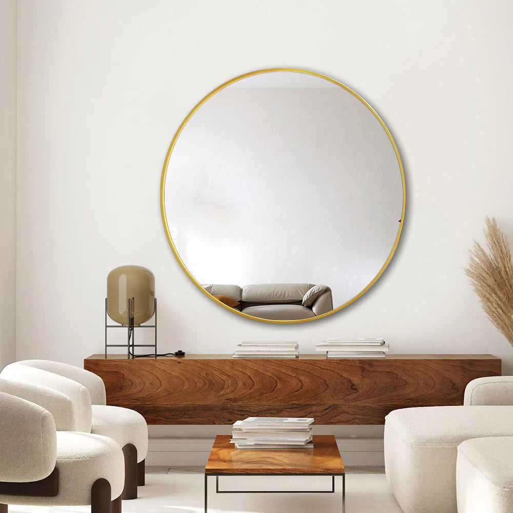 Harriet Modern Round Wall Mirror 100cm / 120cm
