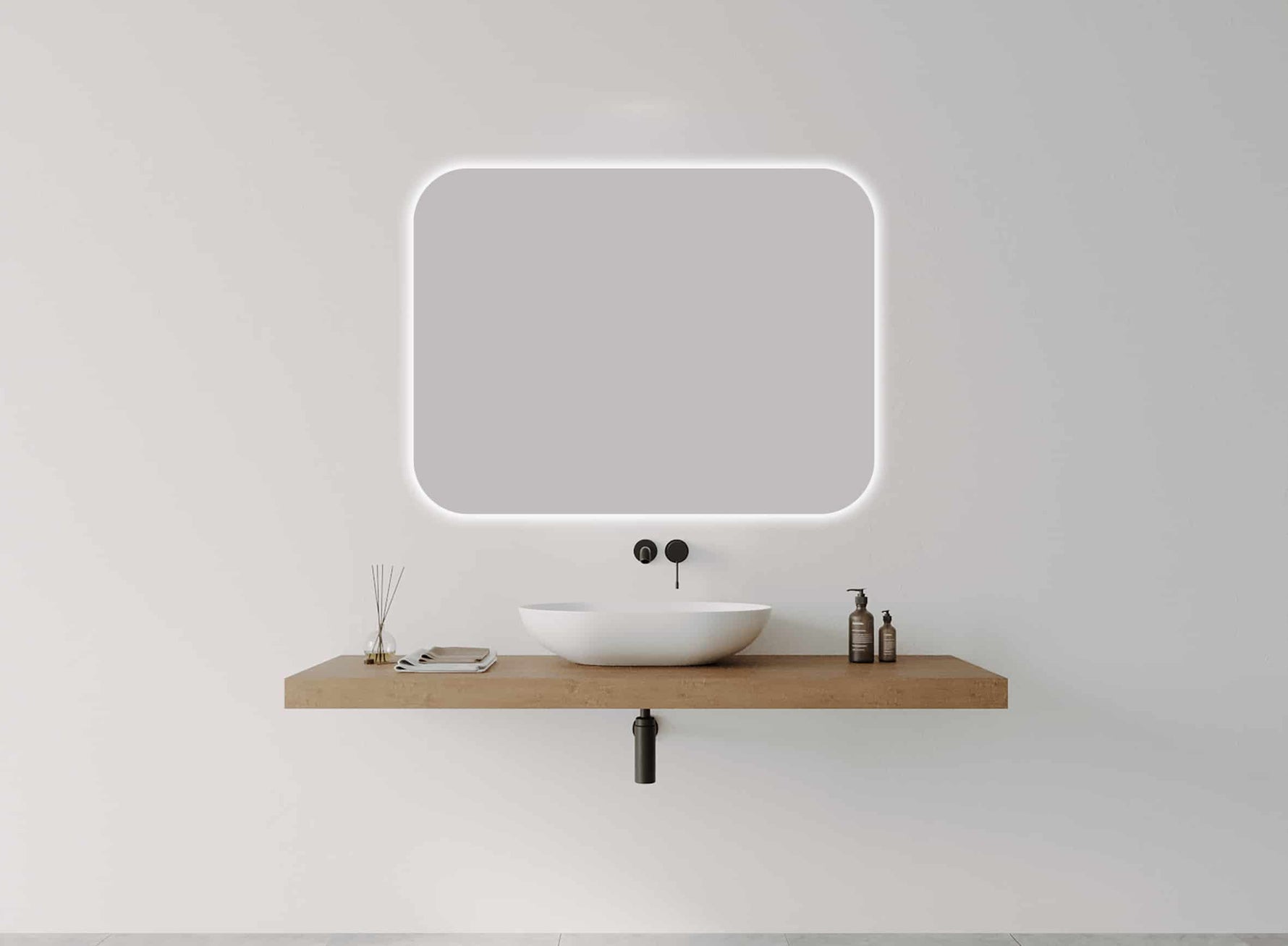 I-Series Studio Soft Rectangle LED Bathroom Mirror