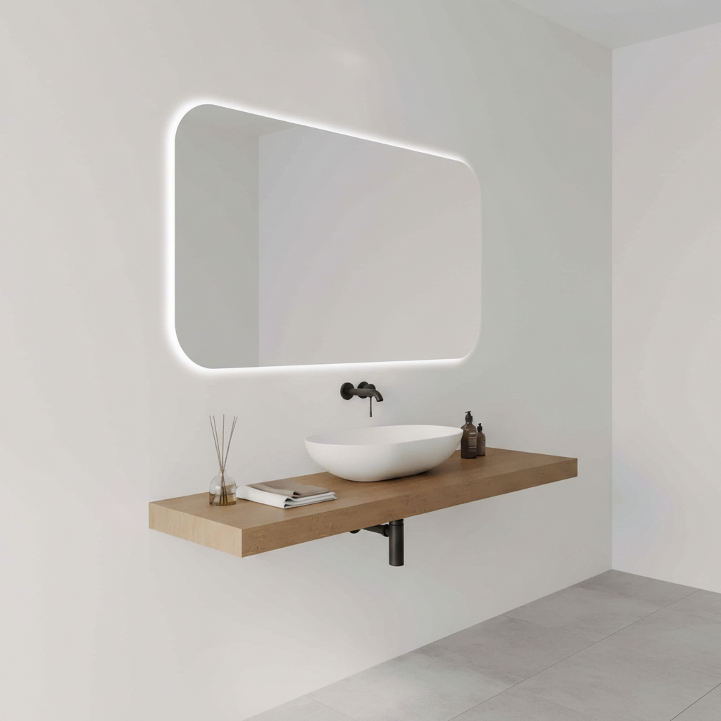 I-Series Studio Soft Rectangle LED Bathroom Mirror