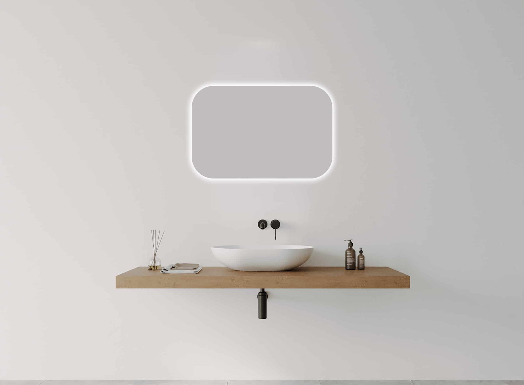 I-Series Studio Soft Rectangle LED Bathroom Mirror