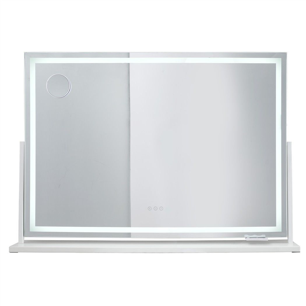 Embellir Rotatable LED Makeup Mirror White 90x60cm / 100x70cm