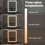 Lighting fixture with three color temperature options displayed on a gradient scale.