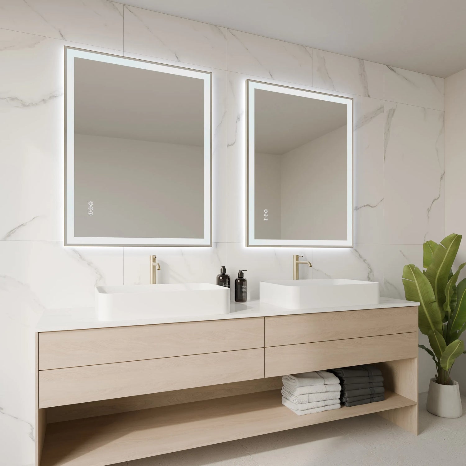 Lumixe NEXUS Framed LED Bathroom Mirror