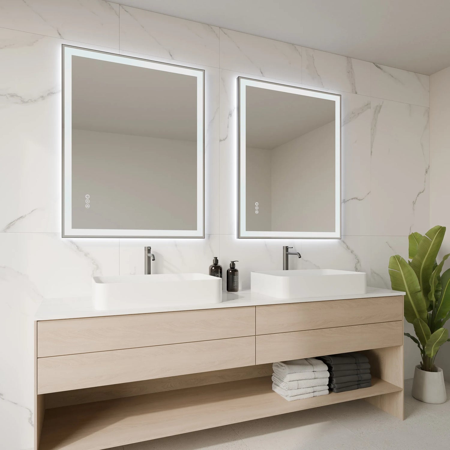 Lumixe NEXUS Framed LED Bathroom Mirror