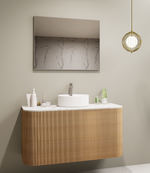 Nexus Framed Bathroom Mirror Brushed Nickel
