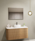 Nexus Framed Bathroom Mirror Gun Metal