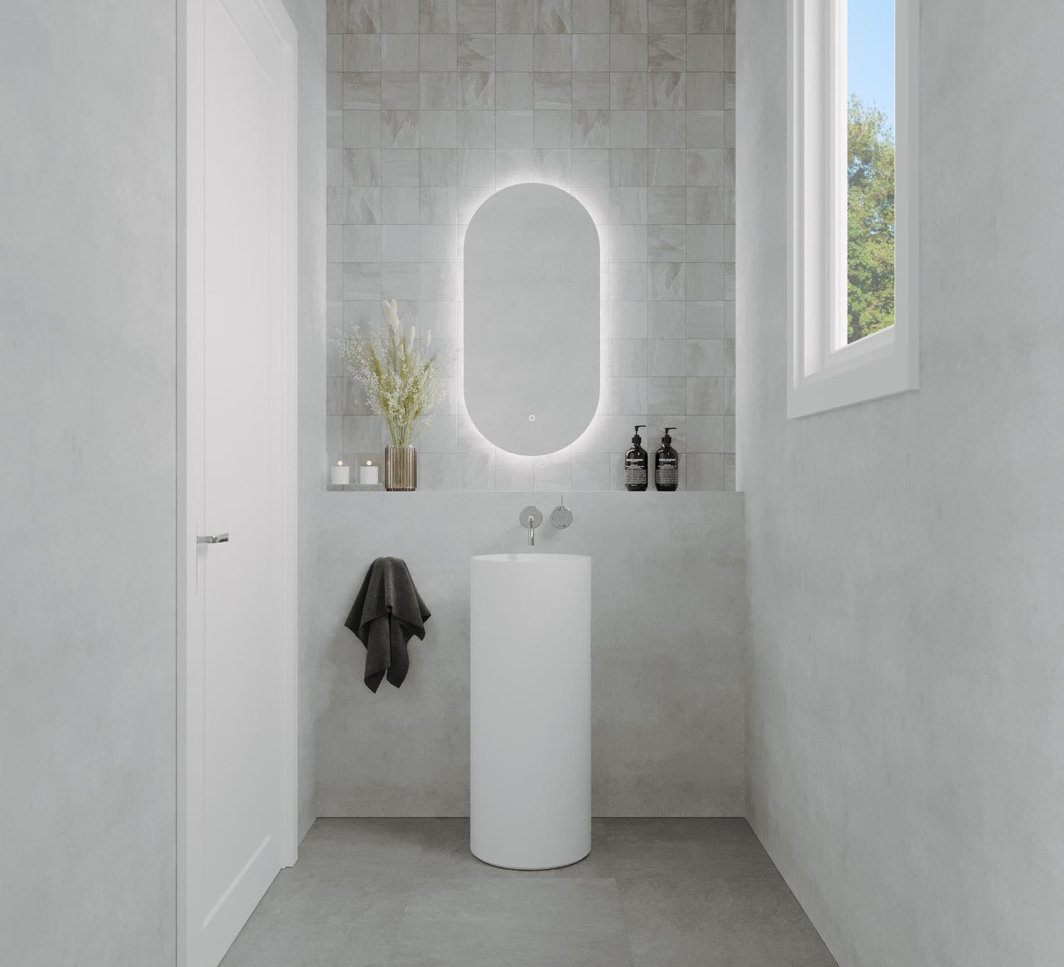 O-Series Studio Oval Frameless LED Mirror