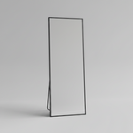 Oliver Rectangular Black Mirror Wall Mount or Freestanding