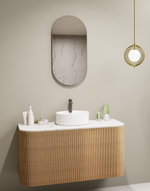 Lumixe Orvis Framed Bathroom Mirror Gun Metal