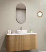 Lumixe Orvis Framed Bathroom Mirror Brushed Nickel