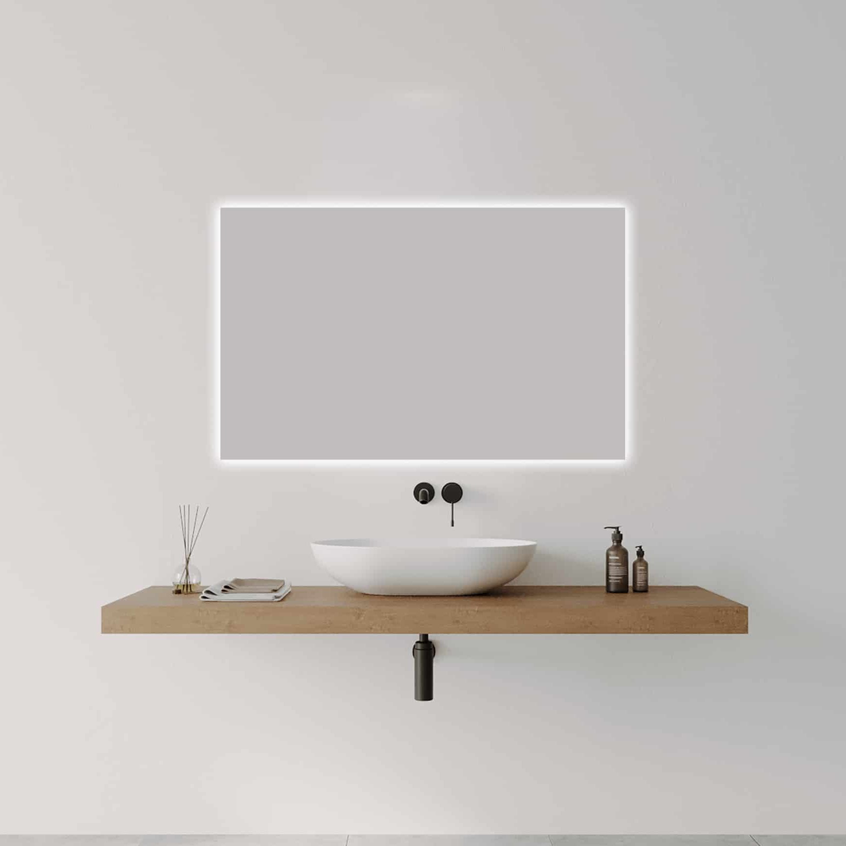 R-Series Studio Rectangle Frameless LED Mirror