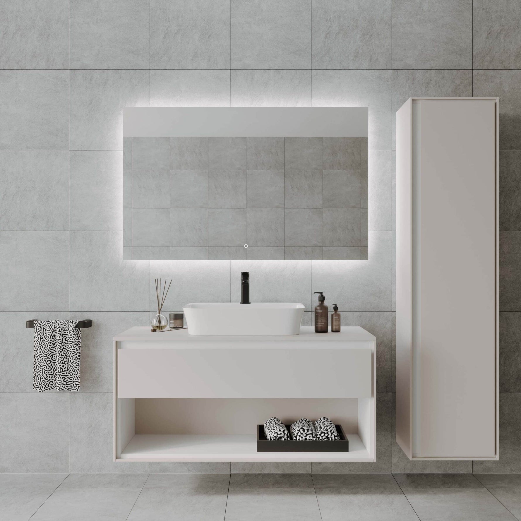 R-Series Studio Rectangle Frameless LED Mirror