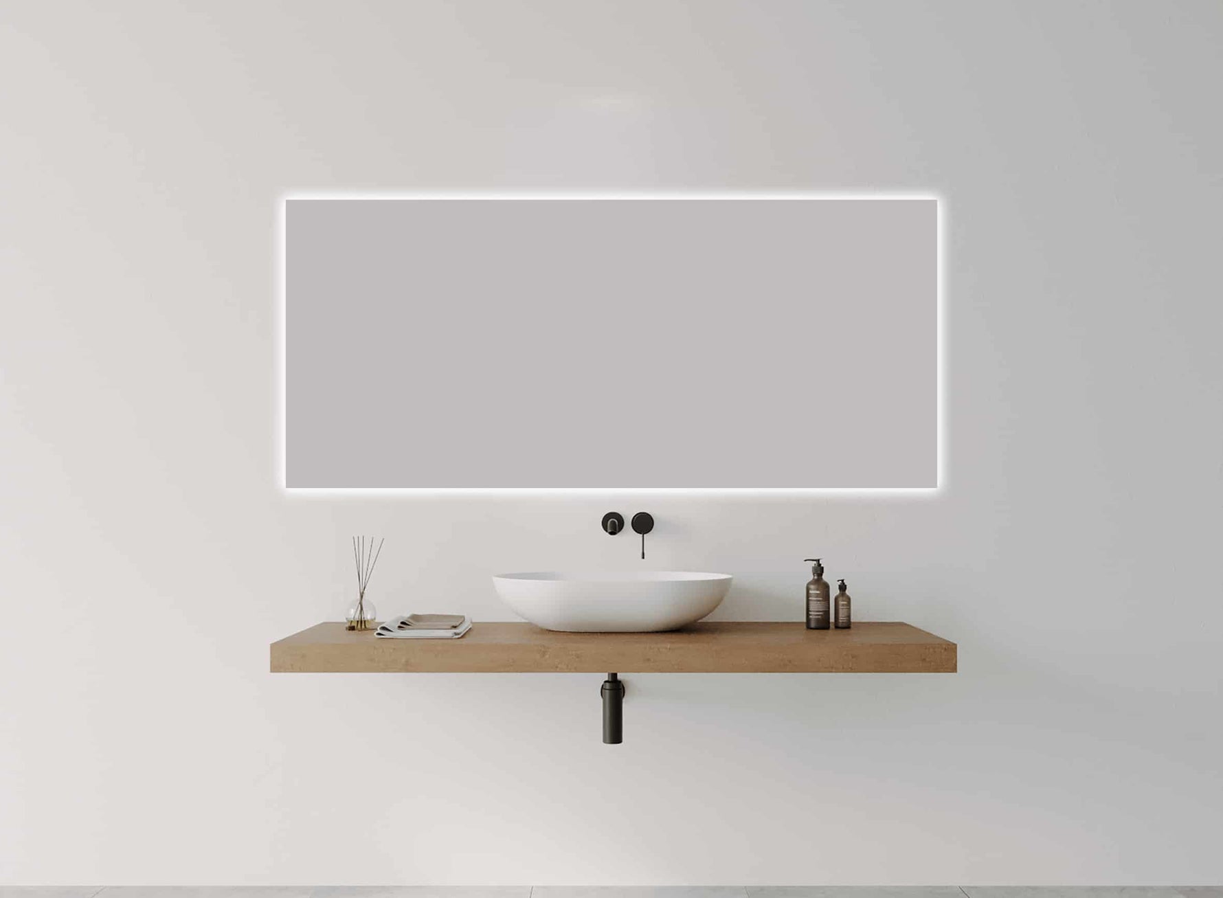 R-Series Studio Rectangle Frameless LED Mirror