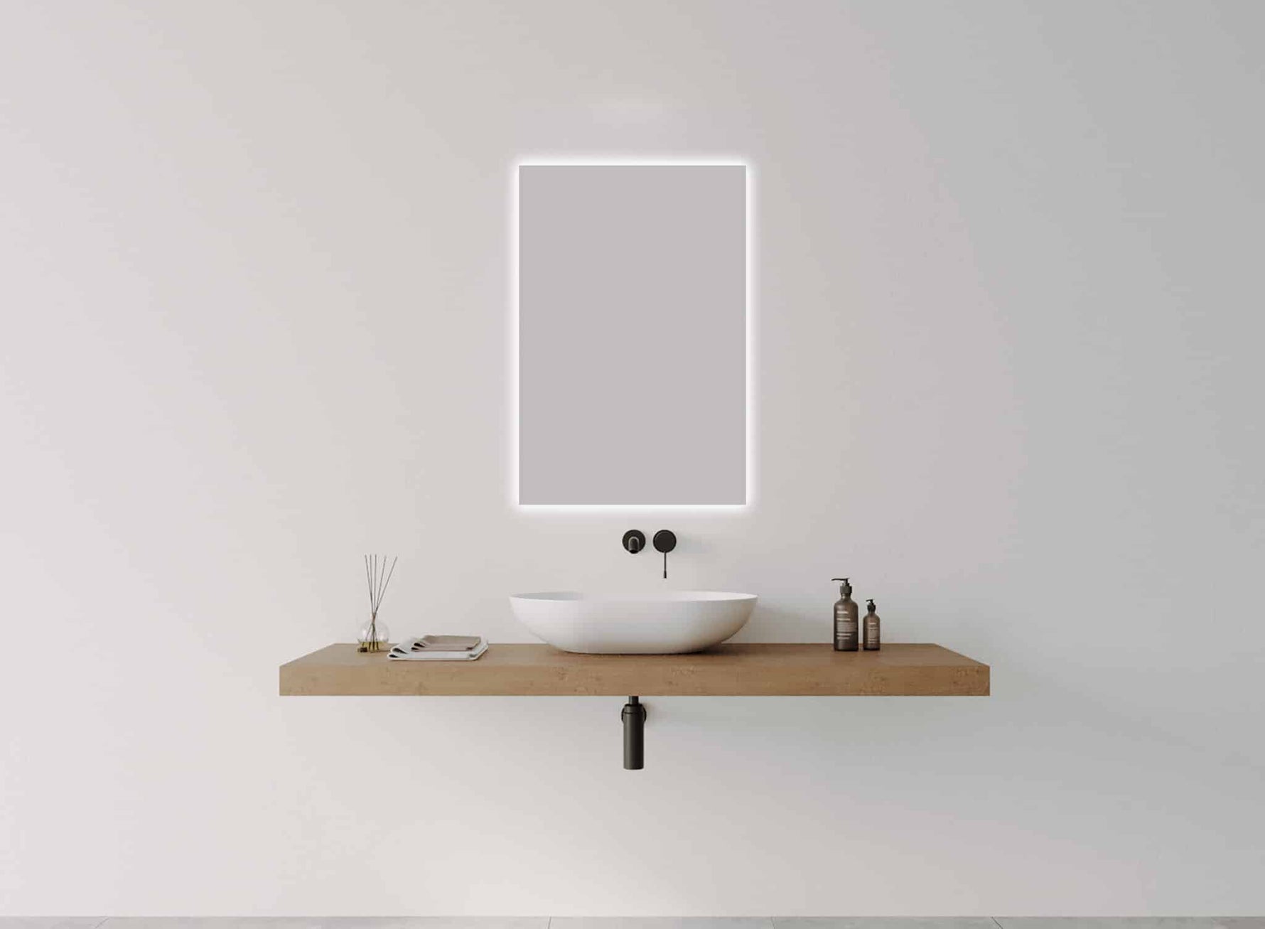R-Series Studio Rectangle Frameless LED Mirror