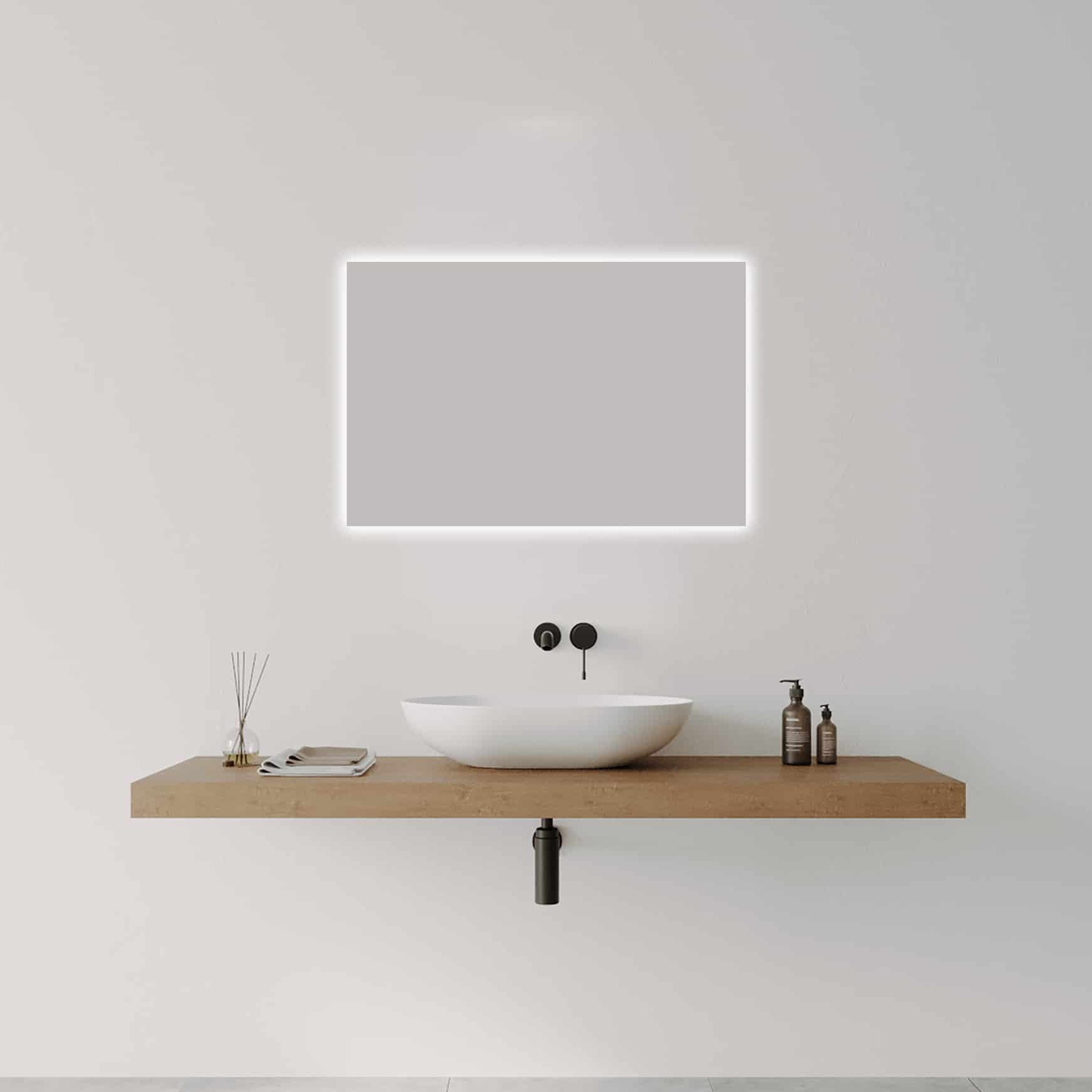 R-Series Studio Rectangle Frameless LED Mirror