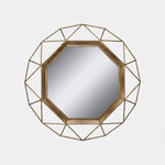 Sadie Geometric Round Wall Mirror 80cm x 80cm