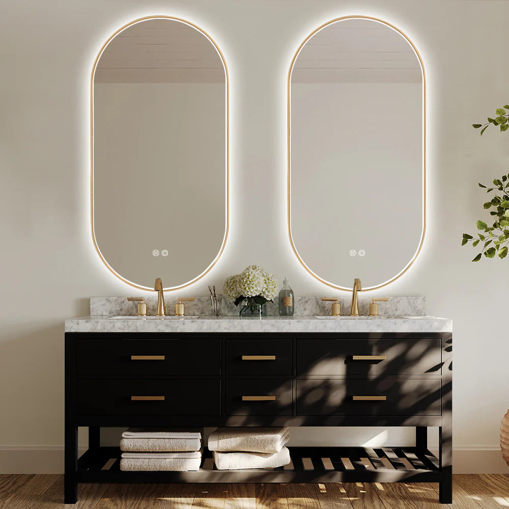 Soleil Oval LED Frontlit Bathroom Mirror 50cm x 100cm