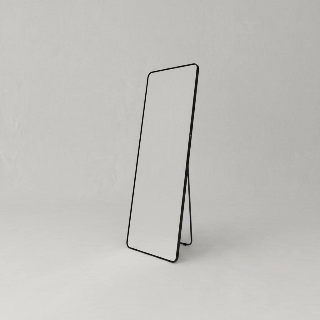 Sophia Rectangular Full Length Rounded Edge Freestanding Mirror