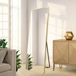 Sophia Rectangular Full Length Rounded Edge Freestanding Mirror