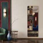 Sophia Rectangular Full Length Rounded Edge Freestanding Mirror