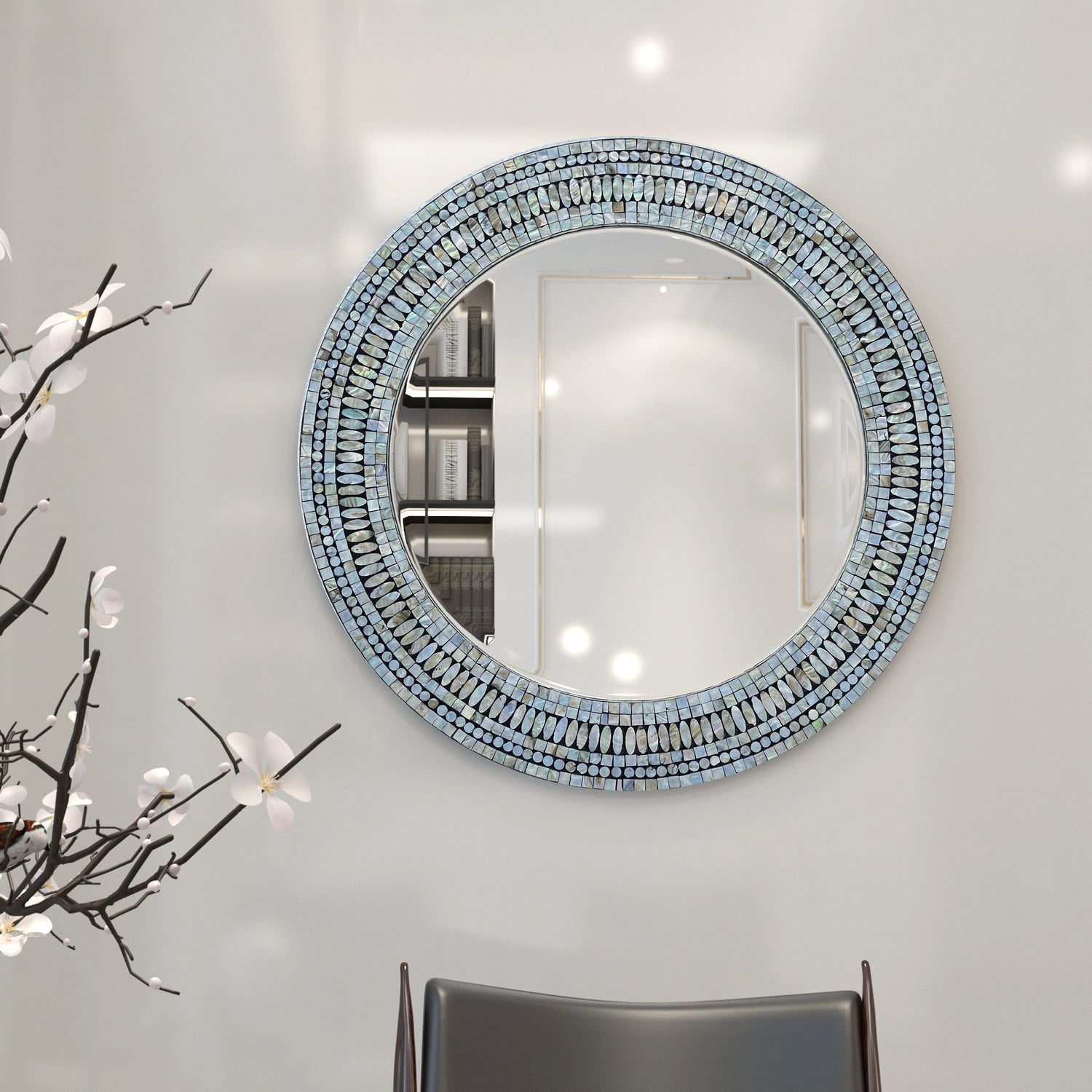 Philbee Interiors Cooper Mother of Pearl Mirror
