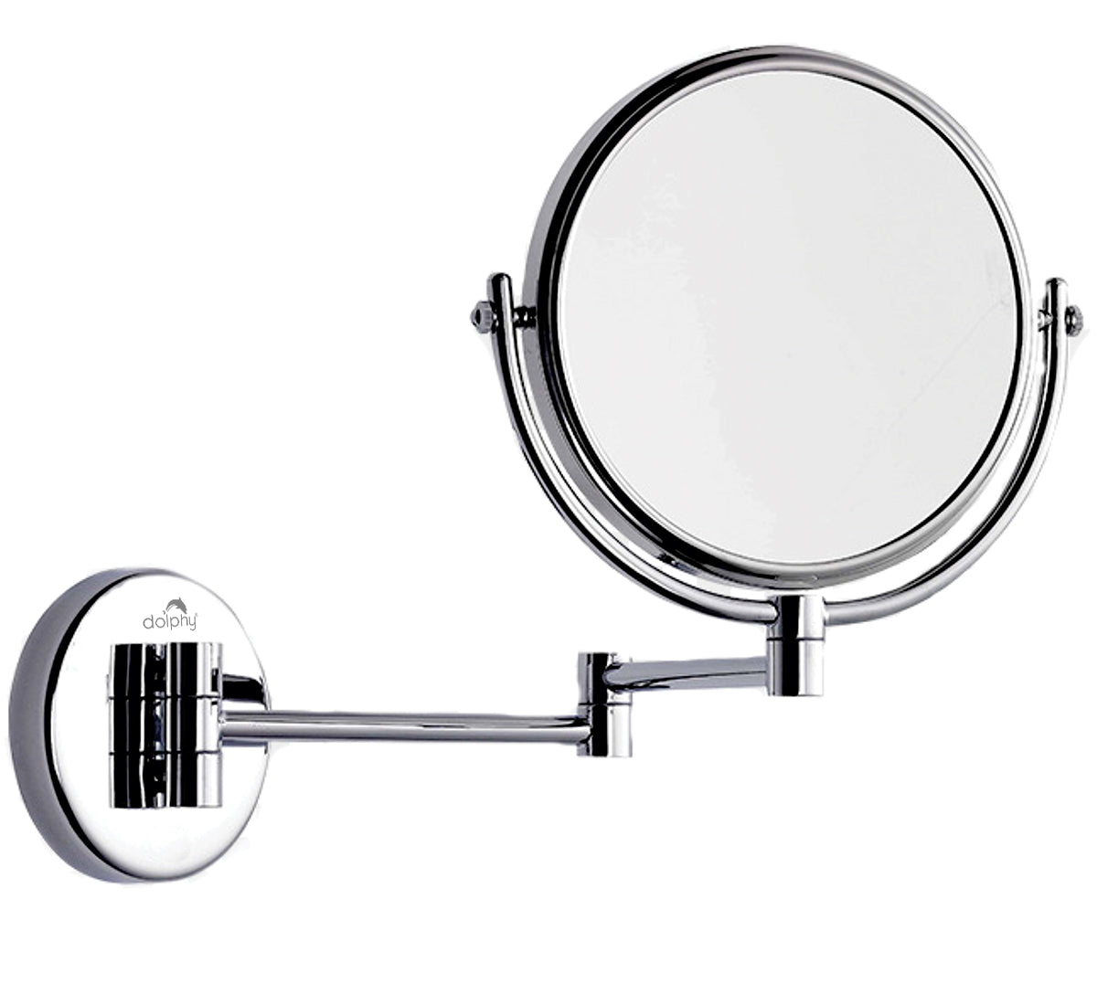 Dolphy Round Shaving Mirror 1X & 3X Magnification Chrome
