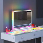 Vanitii Luxe Hollywood Glow Vanity Mirror with RGB and Bluetooth VNT-8058ST-JMBTRGB1