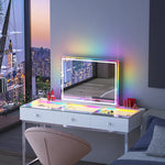 Vanitii Luxe Hollywood Glow Vanity Mirror with RGB and Bluetooth VNT-8058ST-JMBTRGB1