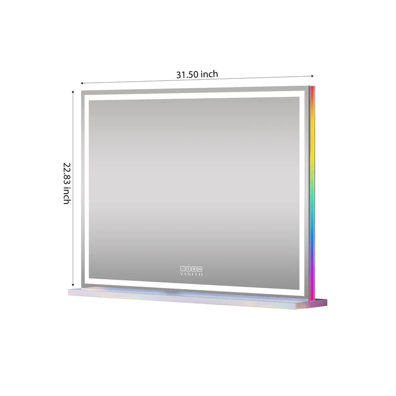 Vanitii Luxe Hollywood Glow Vanity Mirror with RGB and Bluetooth VNT-8058ST-JMBTRGB1