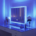 Vanitii Crystal Diamond Vanity Mirror with Bluetooth and RGB