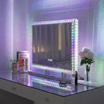 Vanitii Crystal Diamond Vanity Mirror with Bluetooth and RGB