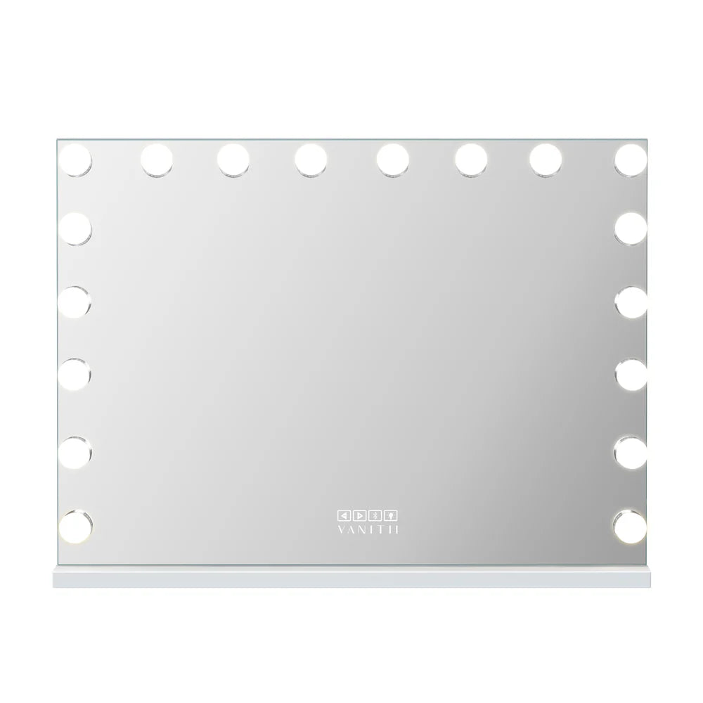 Vanitii Mary Hollywood Mirror with RGB and Bluetooth Speaker 80cm x 58cm