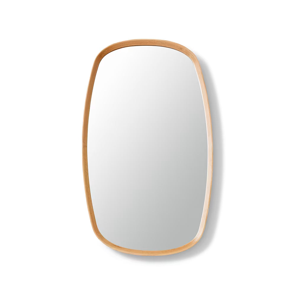 Maha Long Mirror Natural Wood Frame