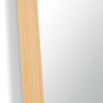 Maha Rectangular Tall Mirror Natural Wood Frame 90cm x 180cm