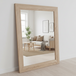 Rowan Woodland Mirror Textured Wood Frame