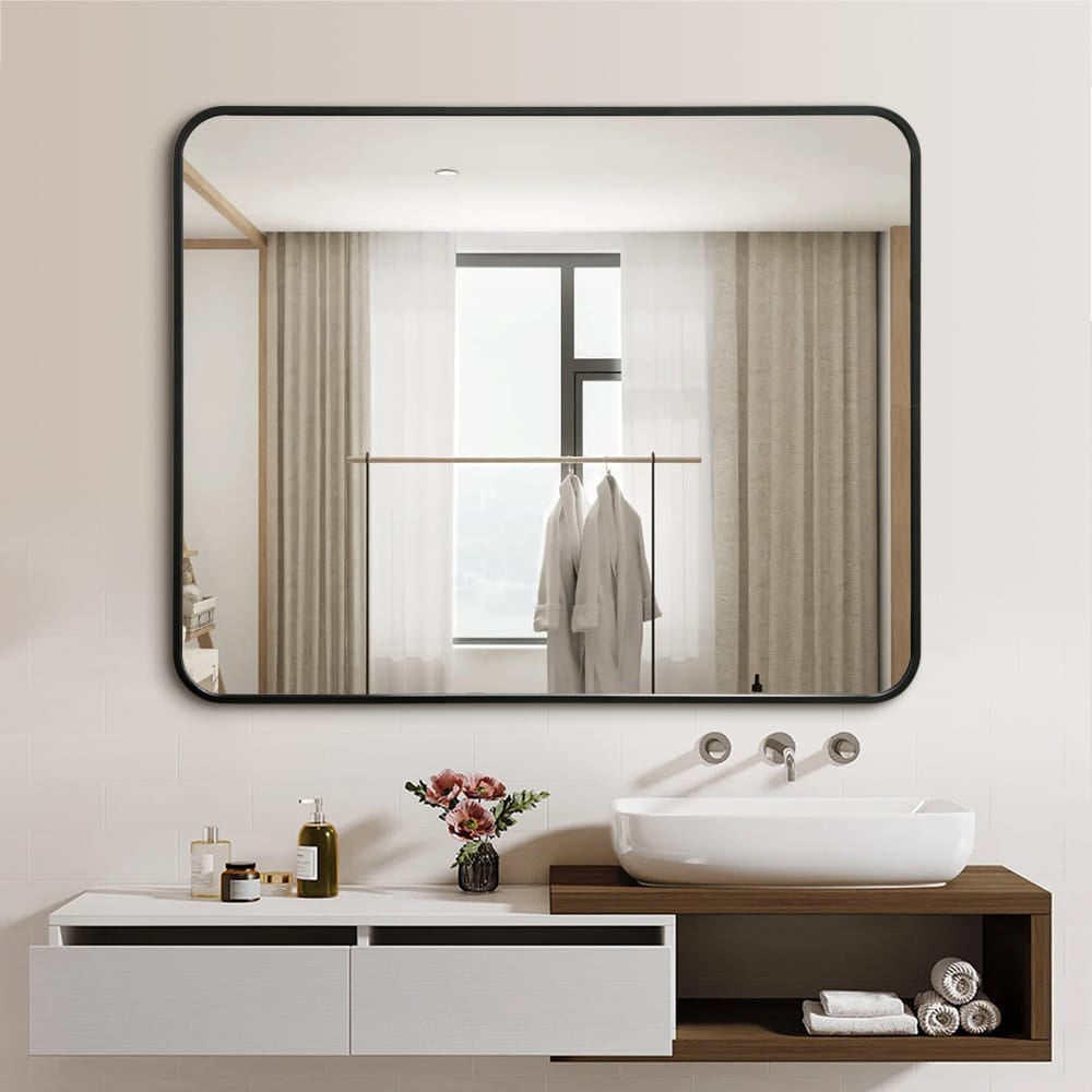 Lily Soft Rectangle Wall Mirror 100cm x 80cm