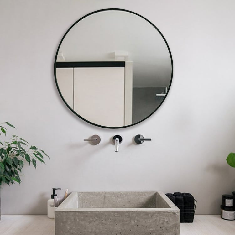 Harriet Modern Round Wall Mirror 100cm