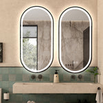 Marley Oval LED Bathroom Frosted Edge Mirror
