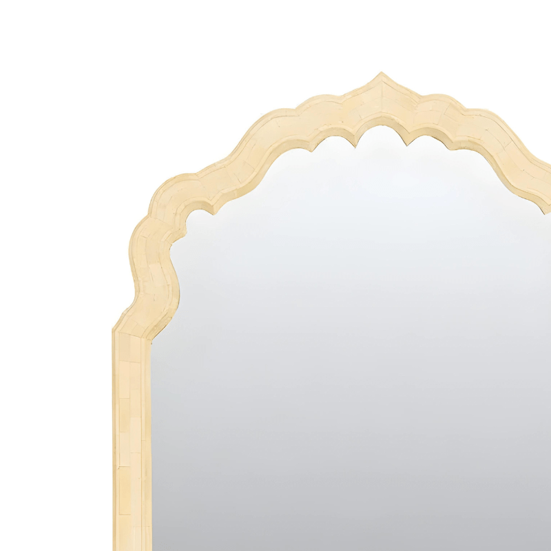 Bisque Traders Amita Bone Inlay Floor Mirror K020