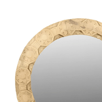 Bisque Traders Eztec Round Wood Mirror VM129