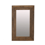 Bisque Traders OF1011N Famu Wood Mirror