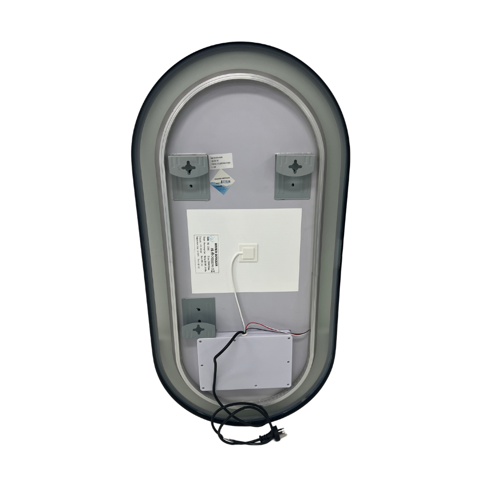 Marley Oval LED Bathroom Frosted Edge Mirror