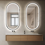 Marley Oval LED Bathroom Frosted Edge Mirror